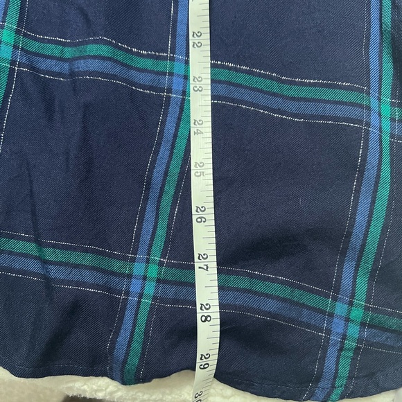 Old Navy women’s tunic Blue and Green Checkered Shirt - Picture 4 of 6